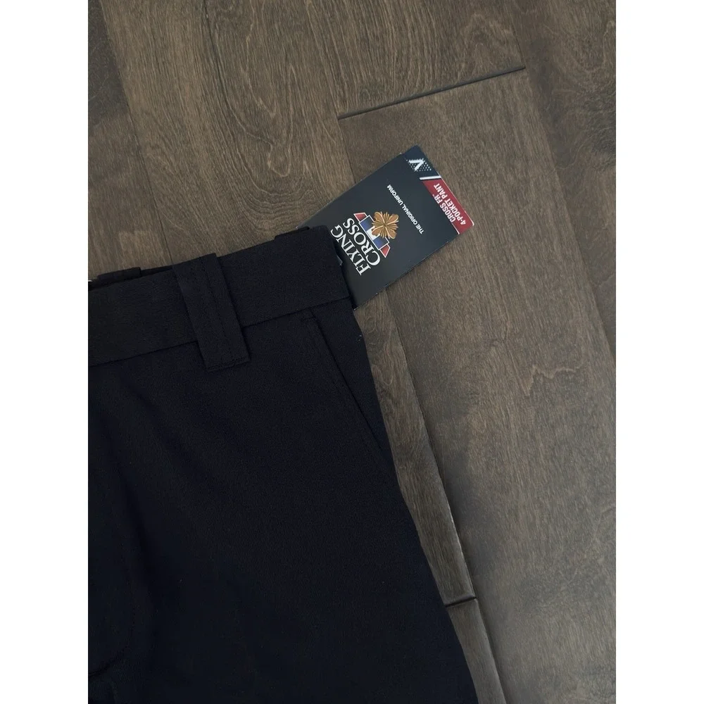 NWT Flying Cross Fechheimer Navy Blue Flat Front Uniform Pants Mens Size 34R